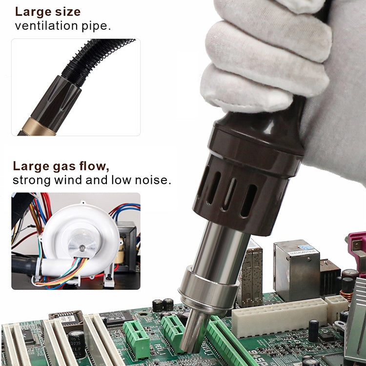 BAKU BA-9852 Digital ESD Hot Air Gun Soldering Station Welding Solder Iron(EU Plug) - Home & Garden by BAKU | Online Shopping UK | buy2fix