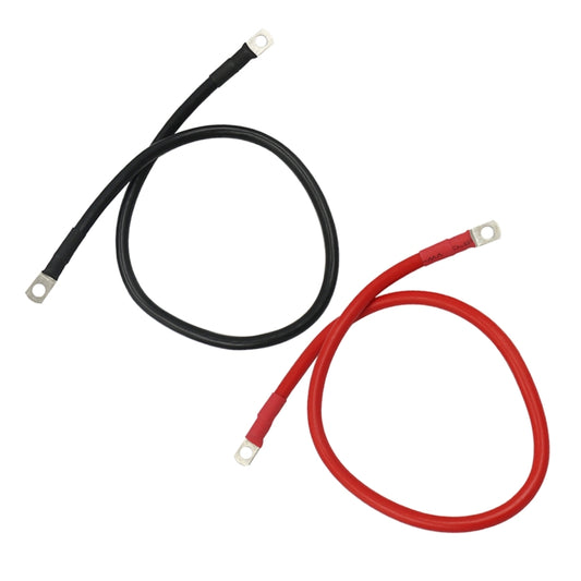 8AWG 10-6 Car 50cm Red + Black Pure Copper Battery Inverter Cable - Booster Cable & Clip by buy2fix | Online Shopping UK | buy2fix