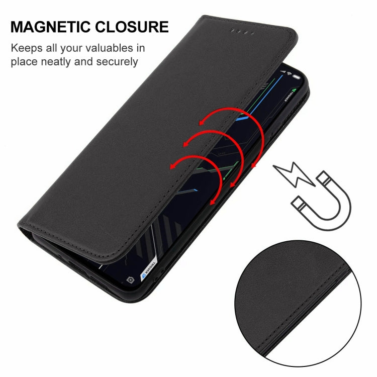 For Xiaomi Black Shark 4s Pro Magnetic Closure Leather Phone Case(Black) - Xiaomi Cases by buy2fix | Online Shopping UK | buy2fix