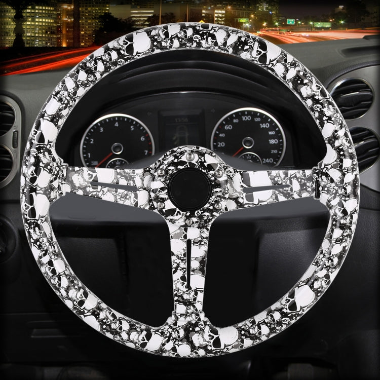 35cm Car Racing Graffiti ABS Steering Wheel(Style 4) - In Car by buy2fix | Online Shopping UK | buy2fix