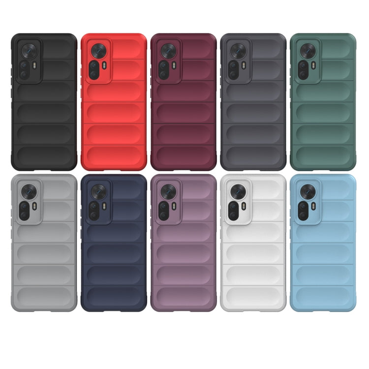 For Xiaomi Redmi K50 Ultra / Xiaomi 12T Magic Shield TPU + Flannel Phone Case(Dark Grey) - Xiaomi Cases by buy2fix | Online Shopping UK | buy2fix