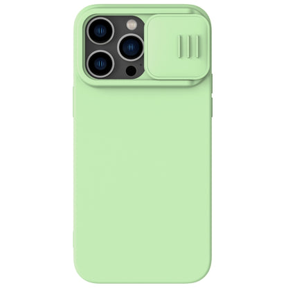 For iPhone 14 Pro Max NILLKIN CamShield Liquid Silicone Phone Case(Green) - iPhone 14 Pro Max Cases by NILLKIN | Online Shopping UK | buy2fix