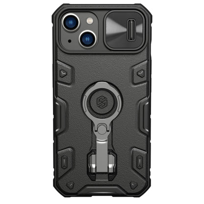 For iPhone 14 NILLKIN Shockproof CamShield Armor Protective Case(Black) - iPhone 14 Cases by NILLKIN | Online Shopping UK | buy2fix