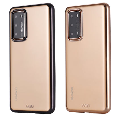 For Huawei P40 Pro GEBEI Plating TPU Shockproof Protective Case(Black) - Huawei Cases by GEBEI | Online Shopping UK | buy2fix