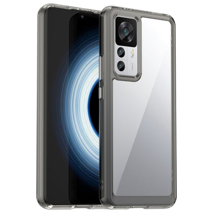 For Xiaomi Redmi K50 Ultra/Xiaomi 12T/Xiaomi 12T Pro Colorful Series Acrylic + TPU Phone Case(Transparent Grey) - Xiaomi Cases by buy2fix | Online Shopping UK | buy2fix