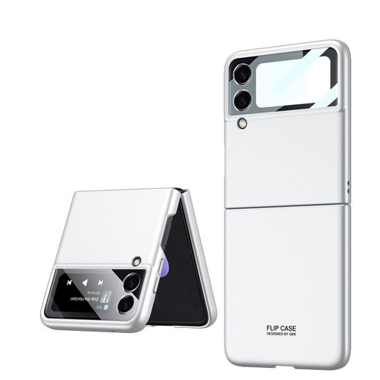 For Samsung Galaxy Z Flip4 GKK Integrated Ultra-thin Full Coverage Phone Case(White) - Galaxy Z Flip4 5G Cases by GKK | Online Shopping UK | buy2fix
