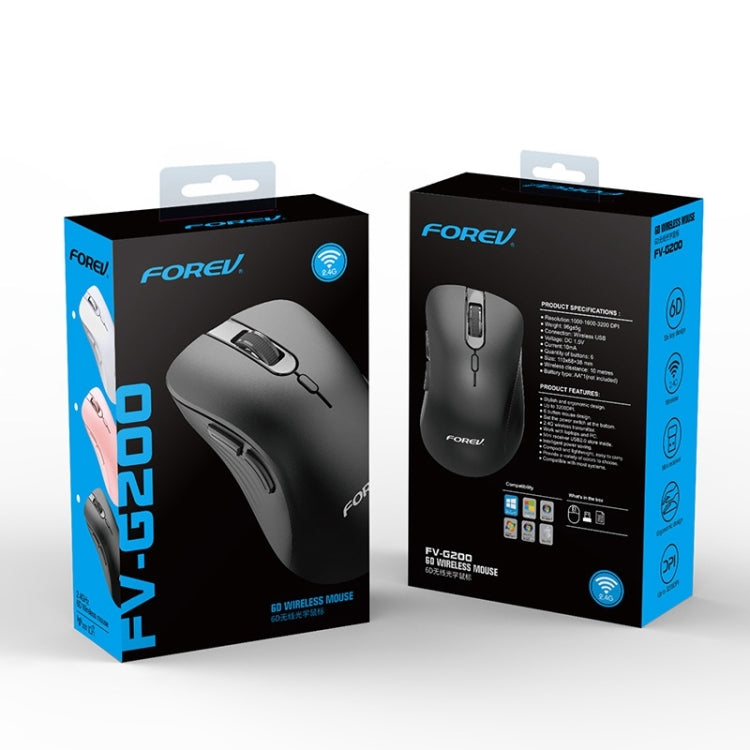 FOREV FV-G200 Wireless Ergonomic Vertical Side Button Mouse(Milk Tea Color) - Wireless Mice by buy2fix | Online Shopping UK | buy2fix