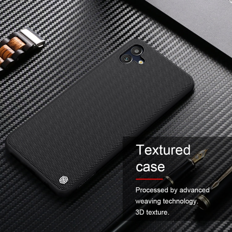 For Samsung Galaxy M13 5G NILLKIN 3D Texture Nylon Fiber PC+TPU Phone Case(Black) - Galaxy Phone Cases by NILLKIN | Online Shopping UK | buy2fix