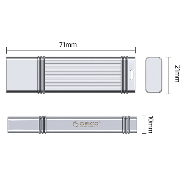 ORICO UFS Flash Drive, Read: 411MB/s, Write: 353MB/s, Memory:64GB, Port:Type-C(Silver) - USB Flash Drives by ORICO | Online Shopping UK | buy2fix