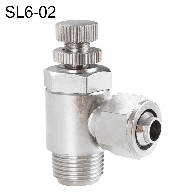 SL6-02 LAIZE Nickel Plated Copper Trachea Quick Fitting Throttle Valve Lock Female Connector -  by LAIZE | Online Shopping UK | buy2fix