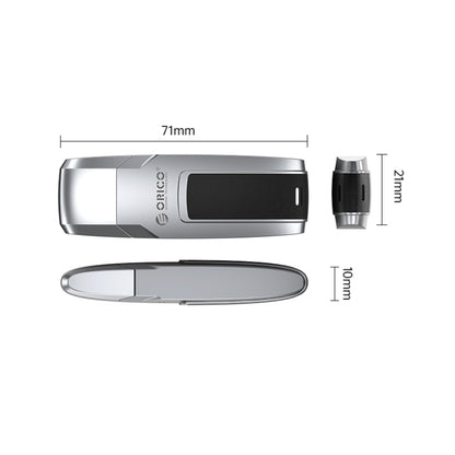 ORICO USB Flash Drive, Read: 100MB/s, Write: 50MB/s, Memory:128GB, Port:Type-C(Silver) - USB Flash Drives by ORICO | Online Shopping UK | buy2fix