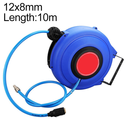 LAIZE Automatic Retractable Air Hose Reel Pneumatic PU Tube, Specification:12x8mm, 10m -  by LAIZE | Online Shopping UK | buy2fix