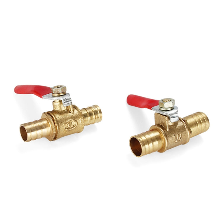 LAIZE Pneumatic Hose Barb Brass Shutoff Ball Valve, Specification:6mm - Valve Series by LAIZE | Online Shopping UK | buy2fix