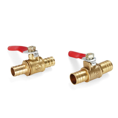 LAIZE Pneumatic Hose Barb Brass Shutoff Ball Valve, Specification:6mm - Valve Series by LAIZE | Online Shopping UK | buy2fix