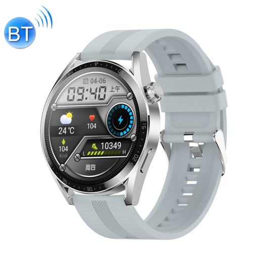 Ochstin 5HK3 Plus 1.36 inch Round Screen Bluetooth Smart Watch, Strap:Silicone(Silver) - Smart Wear by OCHSTIN | Online Shopping UK | buy2fix