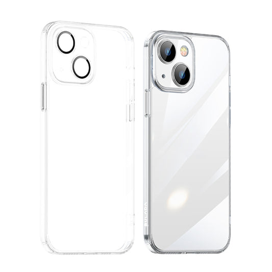For iPhone 14 Plus SULADA Crystal Steel Series TPU Transparent Phone Case(Transparent) - iPhone 14 Plus Cases by SULADA | Online Shopping UK | buy2fix