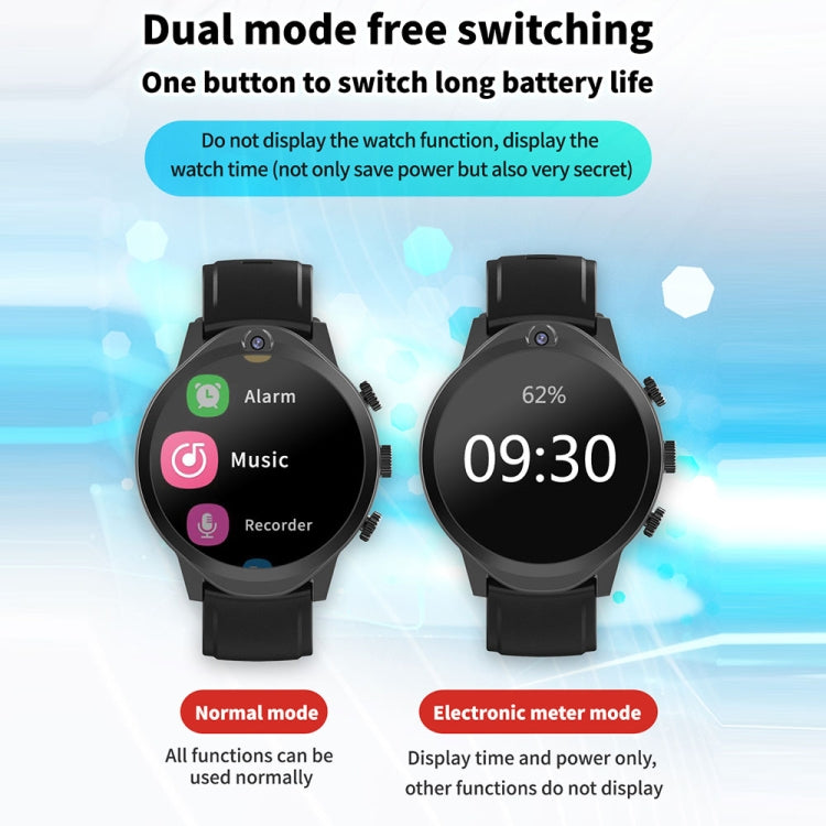 Rogbid Brave 2 1.45 inch TFT Screen Android 9.0 LTE 4G Smart Watch, Support Face Recognition(Black) - Smart Watches by Rogbid | Online Shopping UK | buy2fix