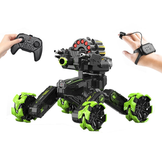 DM-518 Four-wheel Battle Blooming Tire Spray Remote Control Car, Specification:Dual Control Soft Bomb(Green) - RC Cars by buy2fix | Online Shopping UK | buy2fix