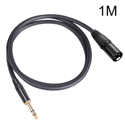 TC145BK19 6.35mm 1/4 inch TRS Male to XLR 3pin Male Audio Cable, Length:1m - Microphone Audio Cable & Connector by buy2fix | Online Shopping UK | buy2fix