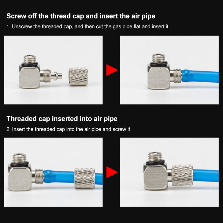 PL6-M6 LAIZE 10pcs Micro Trachea Quick Connector -  by LAIZE | Online Shopping UK | buy2fix