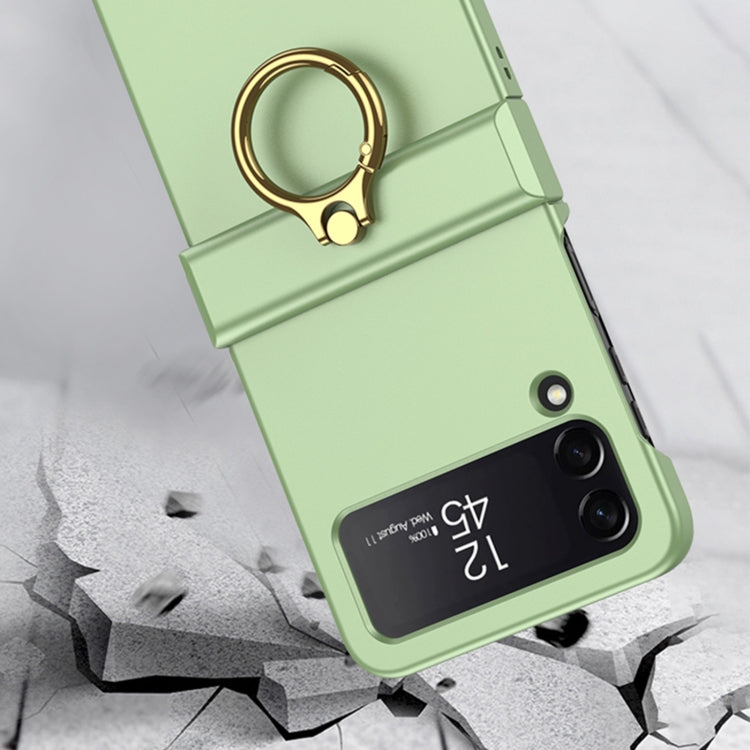 For Samsung Galaxy Z Flip4 GKK Ultrathin Hinge Full Coverage Phone Case with Ring Holder(Purple) - Galaxy Z Flip4 5G Cases by GKK | Online Shopping UK | buy2fix