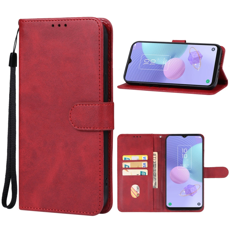 For TCL 405 / 406 / T506D Leather Phone Case(Red) - More Brand by buy2fix | Online Shopping UK | buy2fix