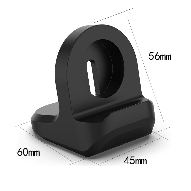 For Apple Watch Smart Watch Silicone Charging Stand Without Charger(Black) - Smart Wear by buy2fix | Online Shopping UK | buy2fix