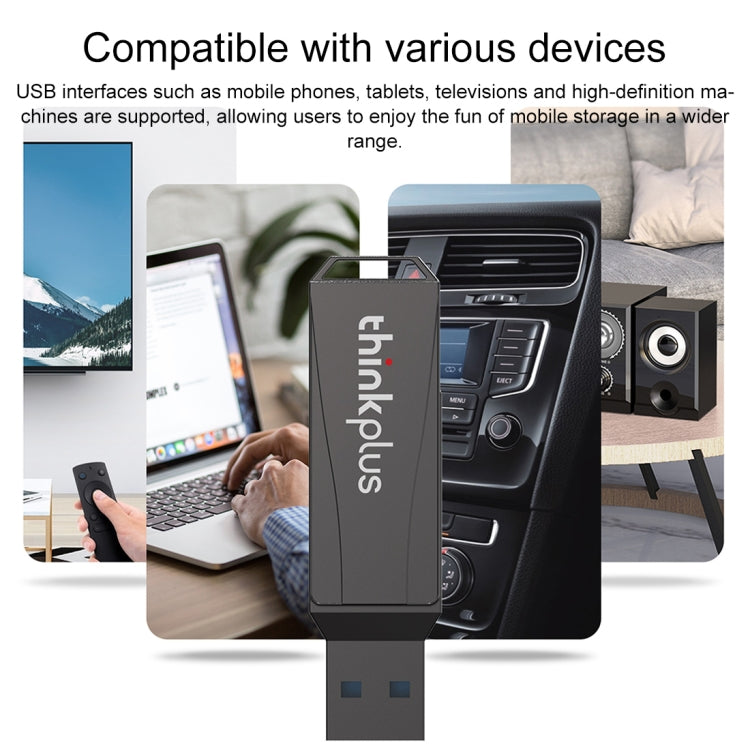 Lenovo Thinkplus MU252 USB 3.1 + USB-C / Type-C Flash Drive, Memory:256GB - USB Flash Drives by Lenovo | Online Shopping UK | buy2fix