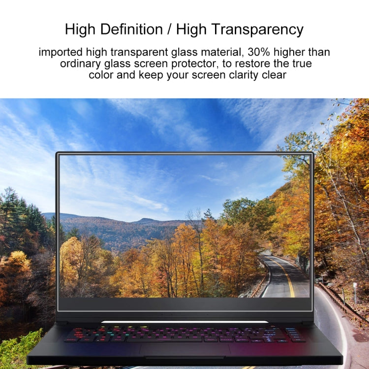 For ASUS ROG Zephyrus S (GX531) 15.6 inch Laptop Screen HD Tempered Glass Protective Film - Computer & Networking by buy2fix | Online Shopping UK | buy2fix