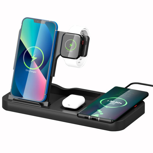 OW-02 15W 4 in 1 Phone Wireless Charger(Black) - Wireless Charger by buy2fix | Online Shopping UK | buy2fix