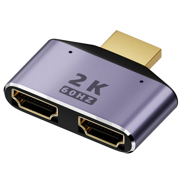 2 in 1 2K 60Hz HDMI Adapter with Indicator Lights - Adapter by buy2fix | Online Shopping UK | buy2fix