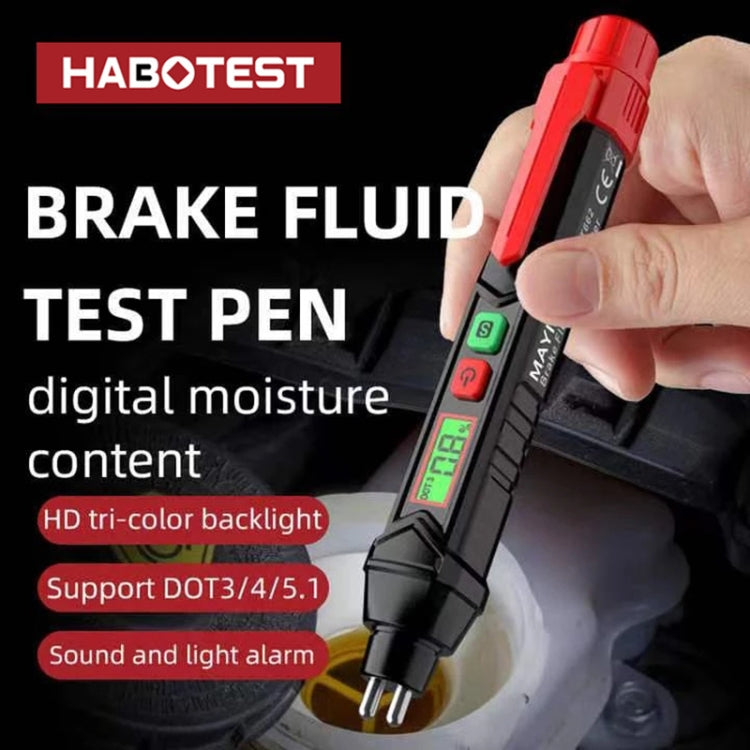 HABOTEST HT662 Car Motorcycle Brake Fluid Test Pen - In Car by buy2fix | Online Shopping UK | buy2fix