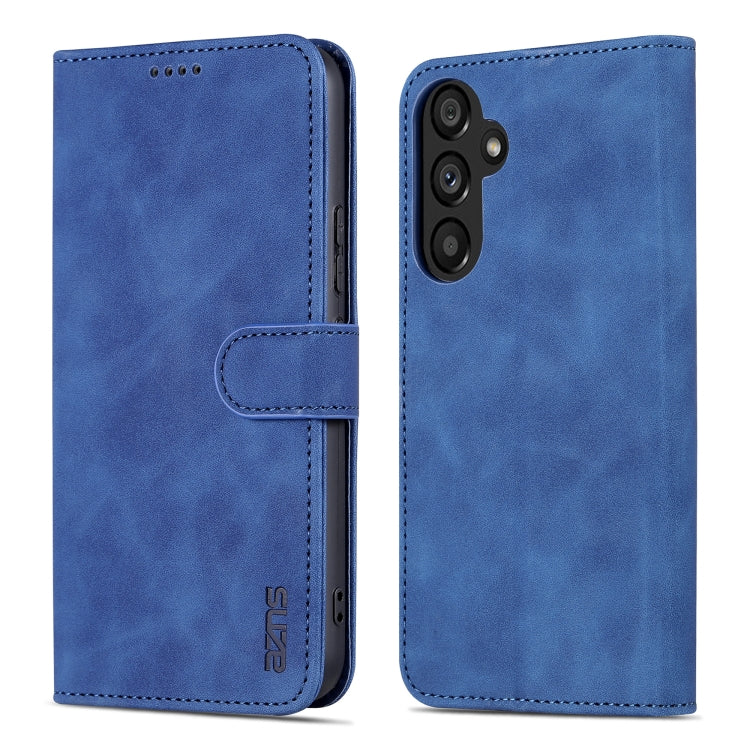 For Samsung Galaxy A54 5G AZNS Skin Feel Calf Texture Flip Leather Phone Case(Blue) - Galaxy Phone Cases by AZNS | Online Shopping UK | buy2fix