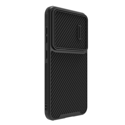 For Samsung Galaxy S23+ 5G NILLKIN Synthetic Fiber Camshield Phone Case(Black) - Galaxy S23+ 5G Cases by NILLKIN | Online Shopping UK | buy2fix