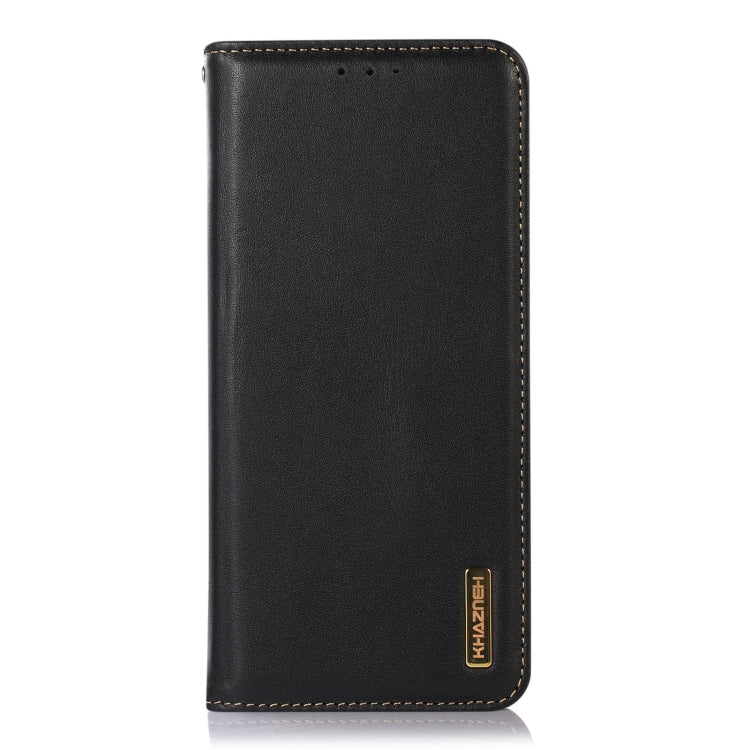 For OnePlus Nord CE 3 Lite KHAZNEH Nappa Top Layer Cowhide Leather Phone Case(Black) - OnePlus Cases by buy2fix | Online Shopping UK | buy2fix