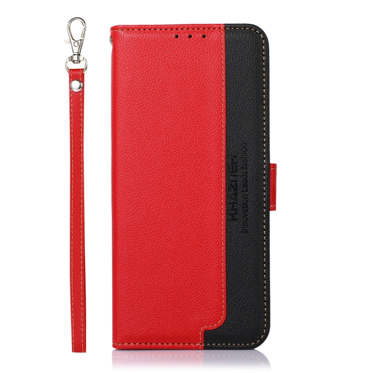 For OnePlus Ace 2 5G / 11R 5G KHAZNEH Litchi Texture Leather RFID Phone Case(Red) - OnePlus Cases by buy2fix | Online Shopping UK | buy2fix