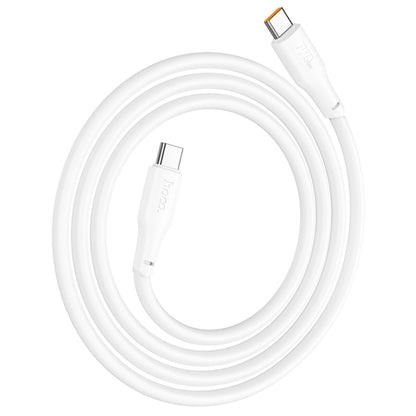 hoco X93 240W USB-C/Type-C to USB-C/Type-C Fast Charge Data Cable, Length:1m(White) -  by hoco | Online Shopping UK | buy2fix