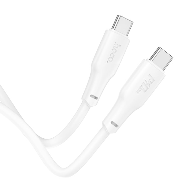 hoco X93 240W USB-C/Type-C to USB-C/Type-C Fast Charge Data Cable, Length:1m(White) -  by hoco | Online Shopping UK | buy2fix