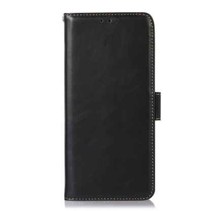 For Sony Xperia 10 V Crazy Horse Top Layer Cowhide Leather Phone Case(Black) - Sony Cases by buy2fix | Online Shopping UK | buy2fix