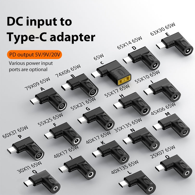 3.5x1.35mm 65W DC Input to USB-C / Type-C PD Power Adapter - Computer & Networking by buy2fix | Online Shopping UK | buy2fix