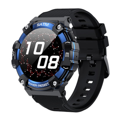 PG666 1.39 inch TFT Screen Bluetooth Call Smart Watch, Support Heart Rate / Blood Pressure Monitoring(Black Blue) - Smart Wear by buy2fix | Online Shopping UK | buy2fix