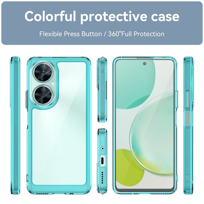 For Huawei Nova 11i Colorful Series Acrylic + TPU Phone Case(Transparent Blue) - Huawei Cases by buy2fix | Online Shopping UK | buy2fix