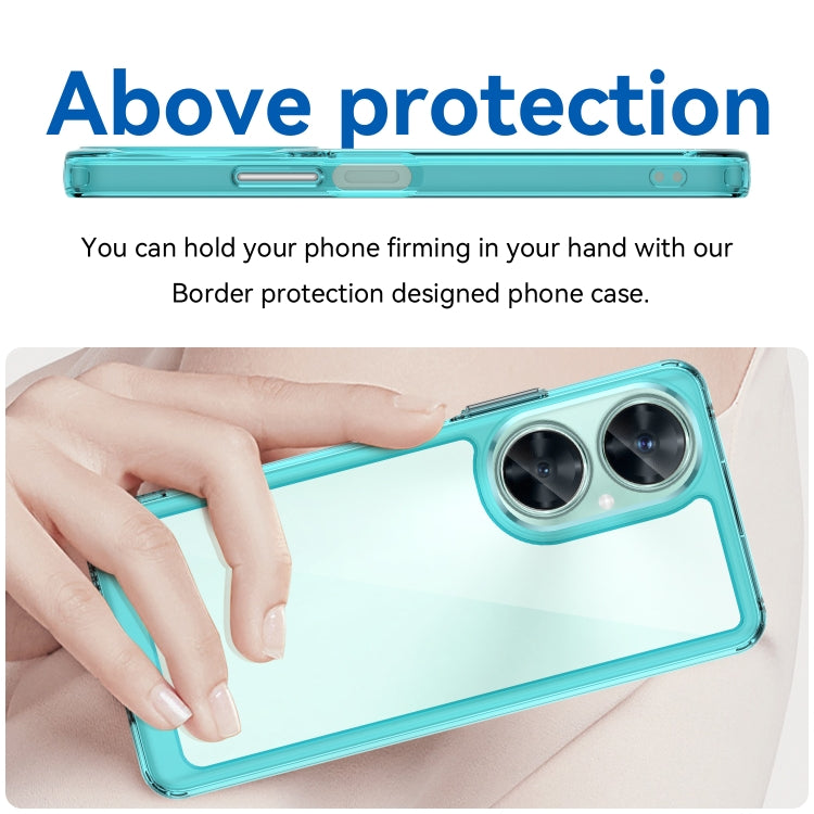 For Huawei Nova 11i Colorful Series Acrylic + TPU Phone Case(Transparent Blue) - Huawei Cases by buy2fix | Online Shopping UK | buy2fix