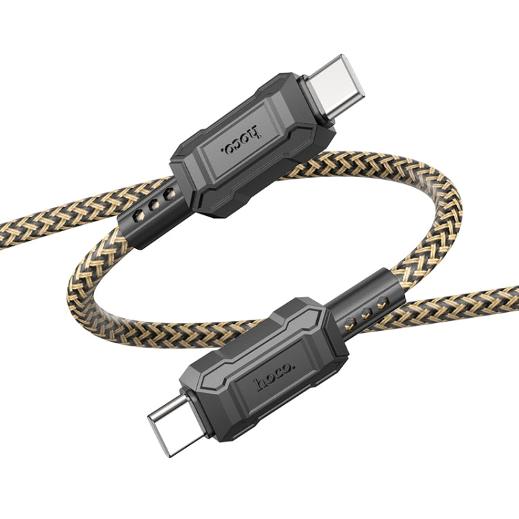 hoco X94 Leader 60W USB-C / Type-C to USB-C / Type-C Charging Data Dable, Length:1m(Gold) -  by hoco | Online Shopping UK | buy2fix