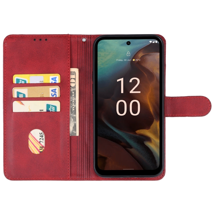 For Nokia XR21 Leather Phone Case(Red) - Nokia Cases by buy2fix | Online Shopping UK | buy2fix