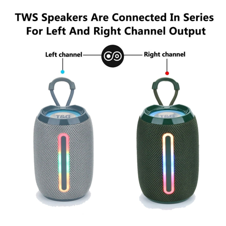 T&G TG653 TWS LED Mini Portable Wireless Stereo Sound Outdoor Speaker(Red) - Mini Speaker by T&G | Online Shopping UK | buy2fix
