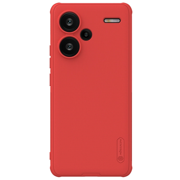 For Xiaomi Redmi Note 13 Pro+ 5G NILLKIN Frosted Shield Pro PC + TPU Phone Case(Red) - Xiaomi Cases by NILLKIN | Online Shopping UK | buy2fix