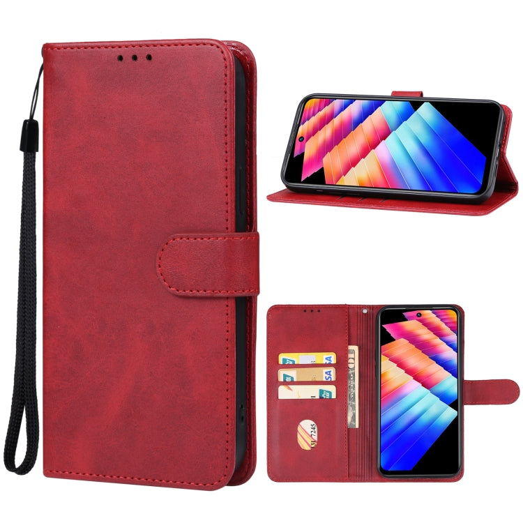 For Infinix Hot 30 Play NFC Leather Phone Case(Red) - Infinix Cases by buy2fix | Online Shopping UK | buy2fix