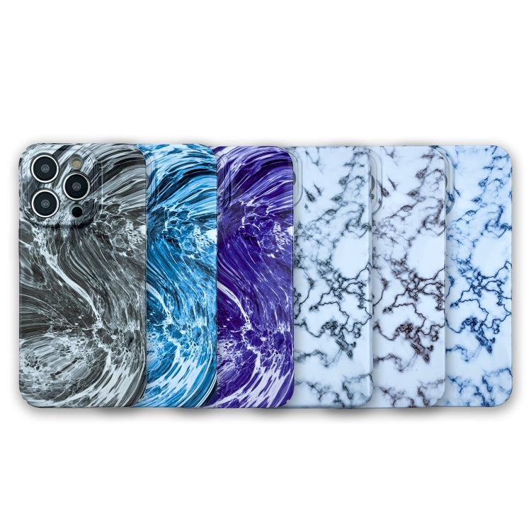 For iPhone 14 Marble Pattern Phone Case(Black White) - iPhone 14 Cases by buy2fix | Online Shopping UK | buy2fix