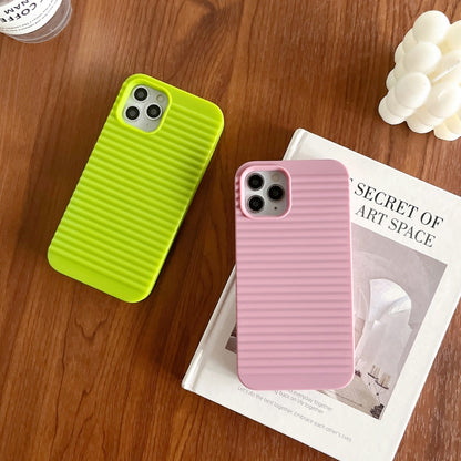 For iPhone 11 Pro Max Stripe Pattern Cooling TPU Phone Case(Green) - iPhone 11 Pro Max Cases by buy2fix | Online Shopping UK | buy2fix